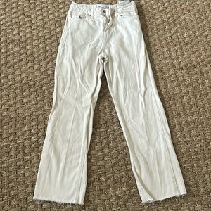 White Zara Wide Leg Jean
